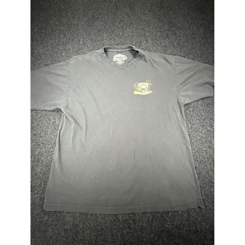 Newport Blue Ride Loud Ride Proud Motorcycle Biker T-Shirt Mens 2XL Faded Black
